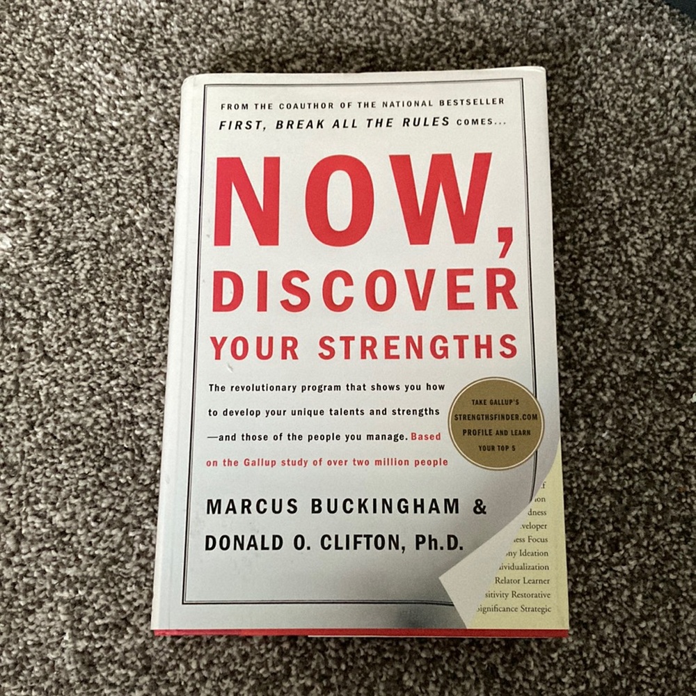 Now Discover Your Strength By Marcus Buckingham Hardcover Book